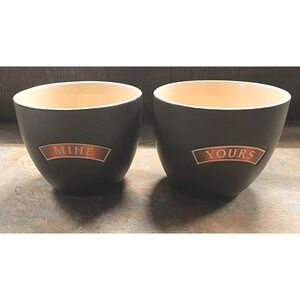 Baileys Irish Cream Yours and Mine Cups set of 2 Mugs Bowls